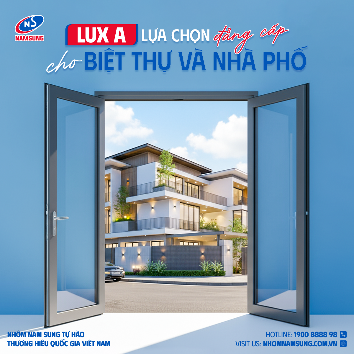 Hệ LUX A k&iacute;n kh&iacute;t, vững chắc cho biệt thự, nh&agrave; phố.