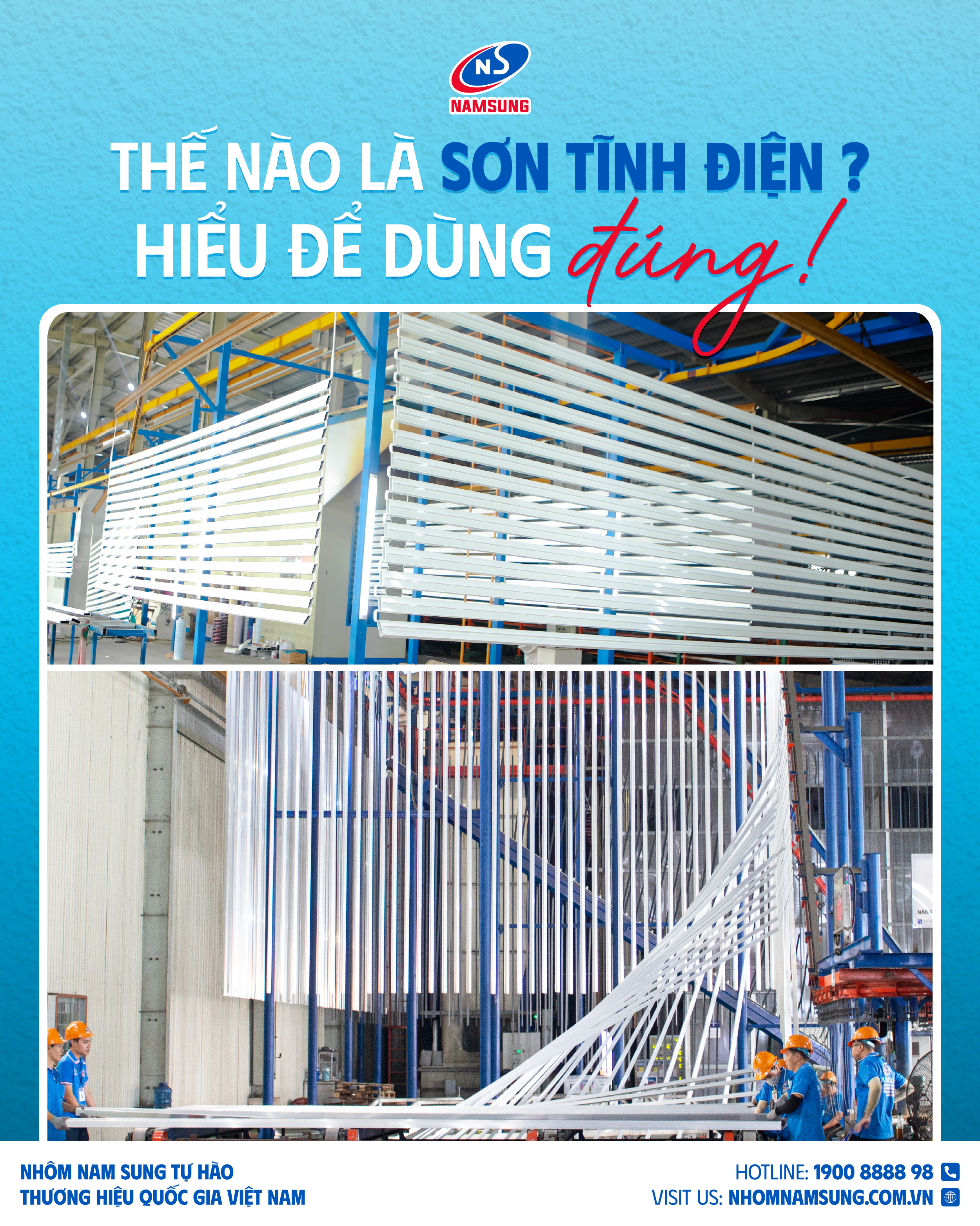 Sơn tĩnh điện là công nghệ phủ màu bằng cách tích điện bột sơn, giúp lớp sơn bám chắc vào bề mặt kim loại, tạo độ bền cao, đều màu và hạn chế bong tróc.