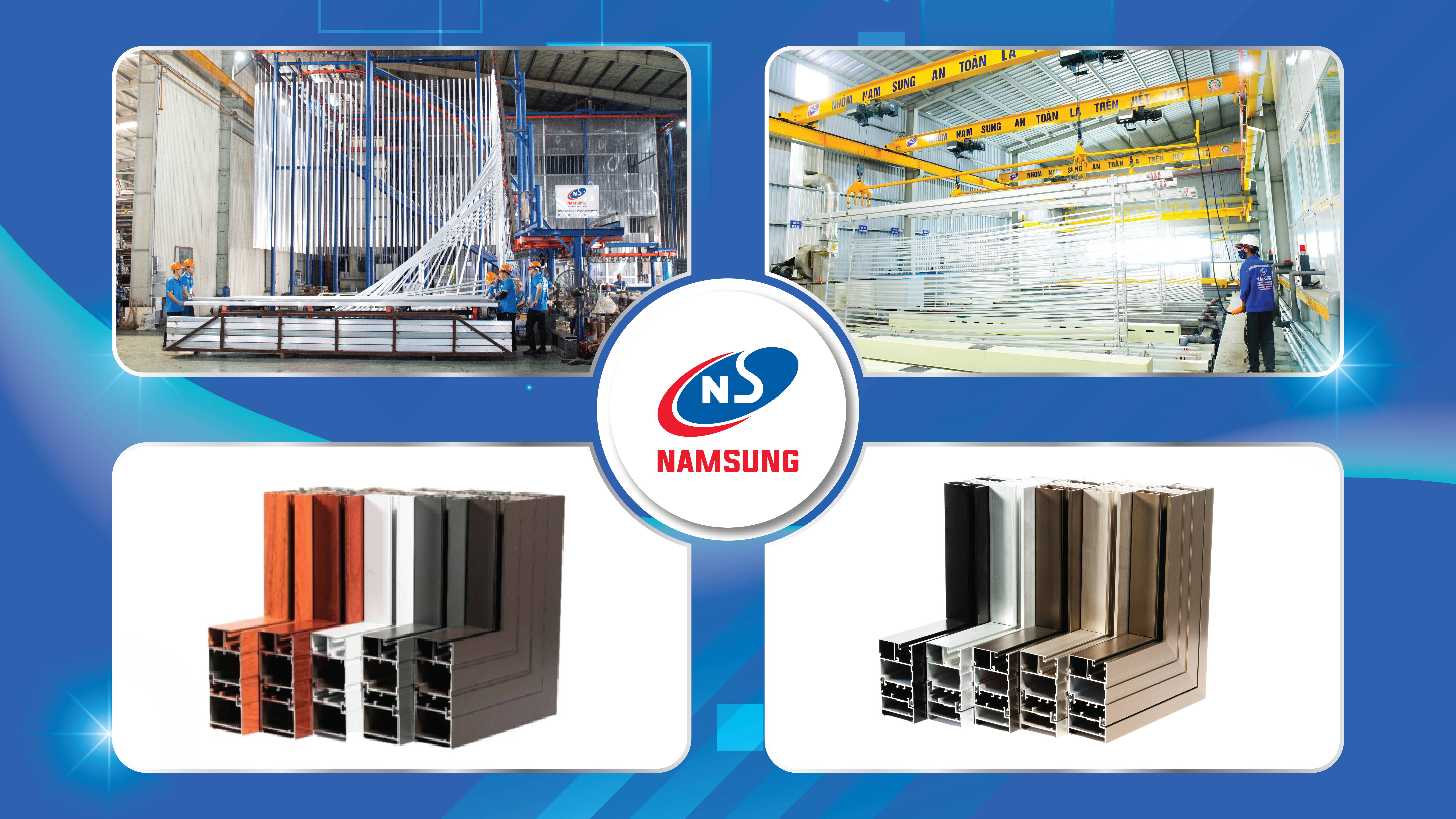 Bề mặt thanh nhôm mịn, đẹp, bền màu lên tới 30 năm.